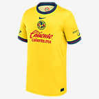 Henry Martín Club America 2024/25 Stadium Home Bid Kids' Nike Dri-FIT Soccer Jersey - Yellow