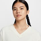 Nike Women's V-Neck Long-Sleeve Golf Top