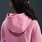 Sudadera con gorro sin cierre de chenilla para niños talla pequeña Nike Club