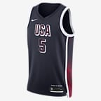 Jersey de básquetbol Nike Dri-FIT unisex Anthony Edwards Team USA USAB Limited Road - Azul marino