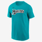 Kyle Stowers Miami Marlins Men's Nike MLB T-Shirt - Aqua