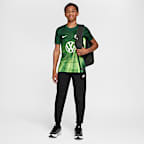 VfL Wolfsburg 2025/2026 Stadium Home Youth Nike Dri-FIT Football Replica Short-Sleeve Top