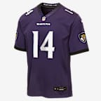 Kyle Hamilton Baltimore Ravens Big Kids' Game Jersey - Purple