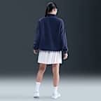 나이키 스포츠웨어 피닉스 플러시 여성 코지 플리스 오버사이즈 모크넥 탑