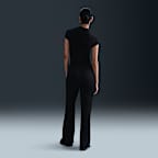 Maskinstrikkede Nike Sportswear Windrunner-bukser med mellemhøj talje og slank pasform til kvinder