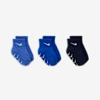 Calcetines al tobillo para bebé/infantiles Nike Gripper (3 pares)