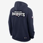 New England Patriots Initial Home Sideline Men's Nike Dri-FIT NFL Pullover Hoodie