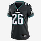Saquon Barkley Philadelphia Eagles Women's Nike NFL Game Jersey - Black