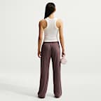 Pants de dobladillo abierto ligeros de tiro medio para mujer Nike Sportswear Chill Knit