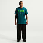 Playera de fútbol Nike para hombre Brazil