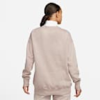 Sudadera oversized de cuello redondo de tejido Fleece para mujer Nike Sportswear Phoenix