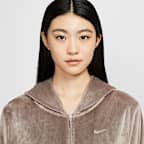 Nike Sportswear Chill Knit Women's Loose Velour Full-Zip Hoodie