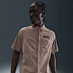 Nike Dri-FIT UV Kurzarm-Laufoberteil mit Knopfleiste (Herren)