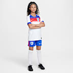 England 2025/26 Stadium Home Older Kids' Nike Dri-FIT Football Replica Shorts