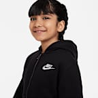 Nike Sportswear Club Fleece Younger Kids' Full-Zip Hoodie