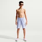 Nike Swim Breaker Big Kids' (Boys') Ripple Texture 7" Brief-Lined Volley Short