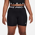 Nike Pro Older Kids' (Girls') Dri-FIT 12.5cm (approx.) Shorts (Extended Size)