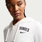 Sudadera con gorro de fútbol de cierre completo Nike para mujer USMNT Club Fleece