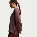 Nike Sportswear Phoenix Fleece oversized poloshirt met graphic voor dames