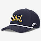 Michigan Legacy Basketball Rope Rise Men's Nike College Adjustable Hat - Navy