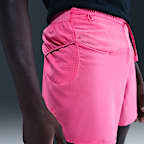 Shorts de correr Dri-FIT ADV de 13 cm con forro de ropa interior para hombre Nike Trail Second Sunrise