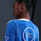 FC Chelsea Strike Third Nike Dri-FIT Total 90 Fußballoberteil aus Strickmaterial mit Rundhalsausschnitt (Damen)