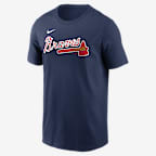 Ronald Acuña Jr. Atlanta Braves Fuse Men's Nike MLB T-Shirt - Navy
