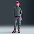 Sudadera con gorro sin cierre de fútbol Nike para niños talla grande FC Barcelona Air