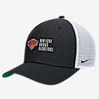 New York Knicks 2024/25 Rise Icon Edition Nike NBA Trucker Cap - Black