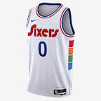 Jersey Nike Dri-FIT de la NBA Swingman para hombre Tyrese Maxey Philadelphia 76ers 2024/25 City Edition - Blanco