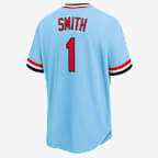 Camiseta de béisbol Cooperstown para hombre MLB St. Louis Cardinals (Ozzie Smith)