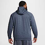 Nike Primary Fleece Sudadera con gorro sin cierre de alto rendimiento Dri-FIT con protección UV para hombre