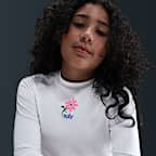 Playera de manga larga Dri-FIT UV para niña talla grande Nike Swim Hydroguard