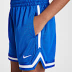 Shorts de básquetbol de 13 cm para niños talla grande Nike DNA