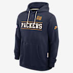 Green Bay Packers Alt Standard Issue Men's Nike Dri-FIT NFL Pullover Hoodie - Navy