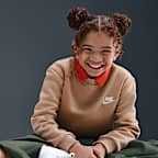 Sudadera para niños talla grande Nike Sportswear Club Fleece