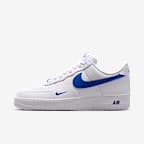 Tenis para hombre Nike Air Force 1 '07 - Blanco/Royal juego