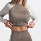 NikeSKIMS Shine Women's Long-Sleeve Crew-Neck Top