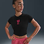 Playera de manga corta slim cropped para mujer Nike After Dark Tour