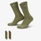 Nike Everyday Wool Cushioned Crew Socks (2 Pairs) - Multi-Color