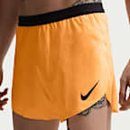 กางเกงวิ่งขาสั้น 4 นิ้วมีซับในผู้ชาย Dri-FIT ADV Nike AeroSwift