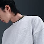 เสื้อคอกลมผ้าเฟรนช์เทรีขนาดโอเวอร์ไซส์ผู้ชาย Nike Club Fleece