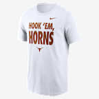 Texas Sideline Slogan Men's Nike Dri-FIT College Long-Sleeve T-Shirt - White