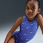 Leotardo con Swoosh repetido Nike Gymnastics