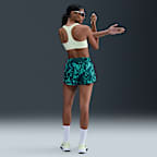 Shorts Dri-FIT estampados con forro de ropa interior para mujer Nike One