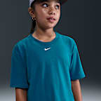 Nike One Relaxed Big Kids' (Girls') Dri-FIT Short-Sleeve Top