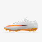 Nike Mercurial Vapor 17 Elite By You customized low-top voetbalschoenen (stevige ondergrond) - Bright Crimson/Wit