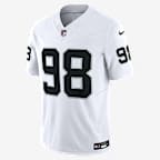 Jersey de fútbol americano Nike Dri-FIT de la NFL Limited para hombre Maxx Crosby Las Vegas Raiders - Blanco