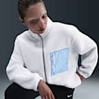 Chamarra gruesa de tejido Fleece con cierre completo para mujer Nike Sportswear