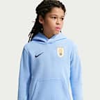 Sudadera con gorro sin cierre de fútbol Nike para niño talla grande Uruguay Club
